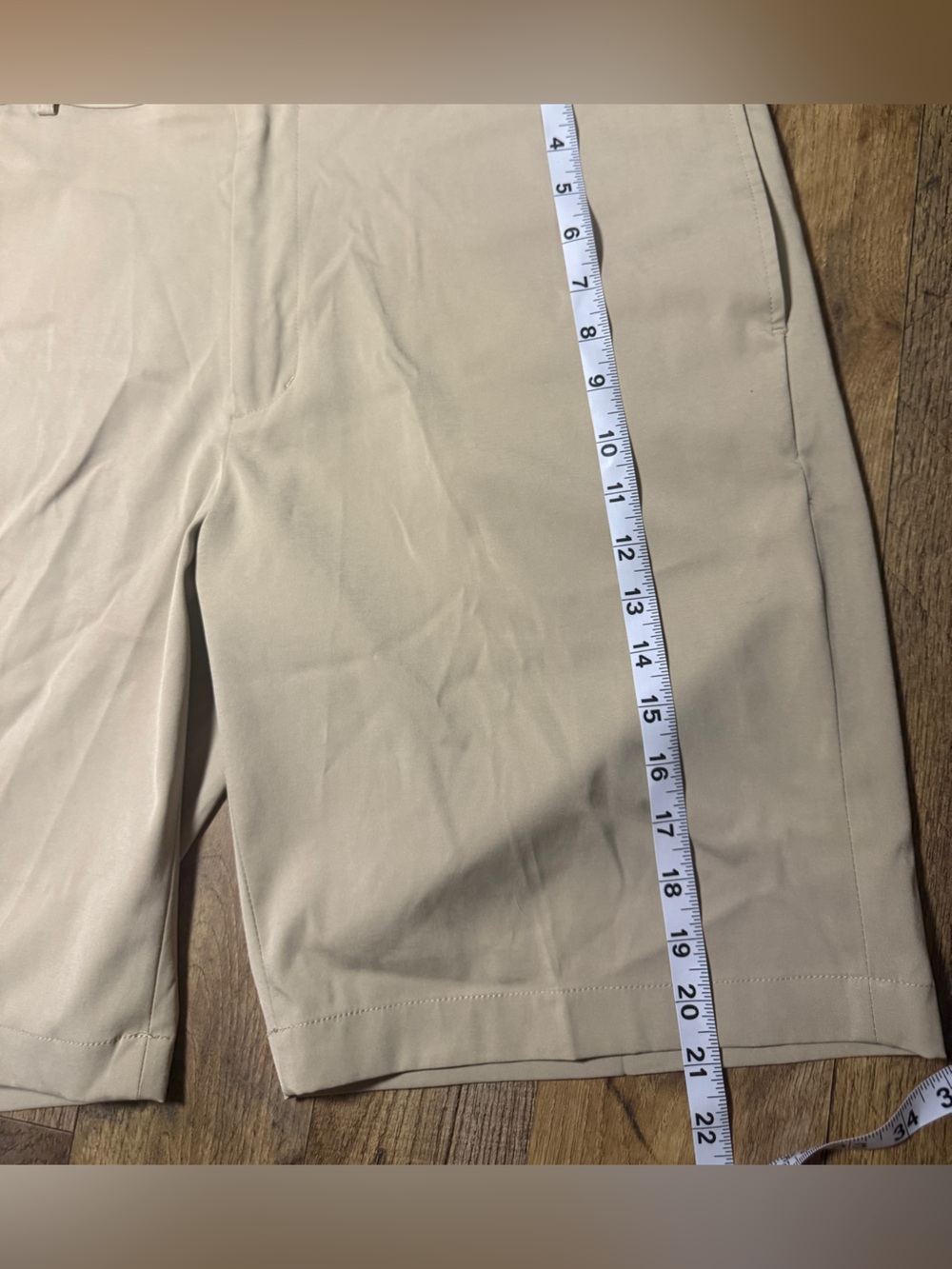 Slazenger Mens Beige Golf Shorts Size W38 Khaki Performance - Picture 8 of 9